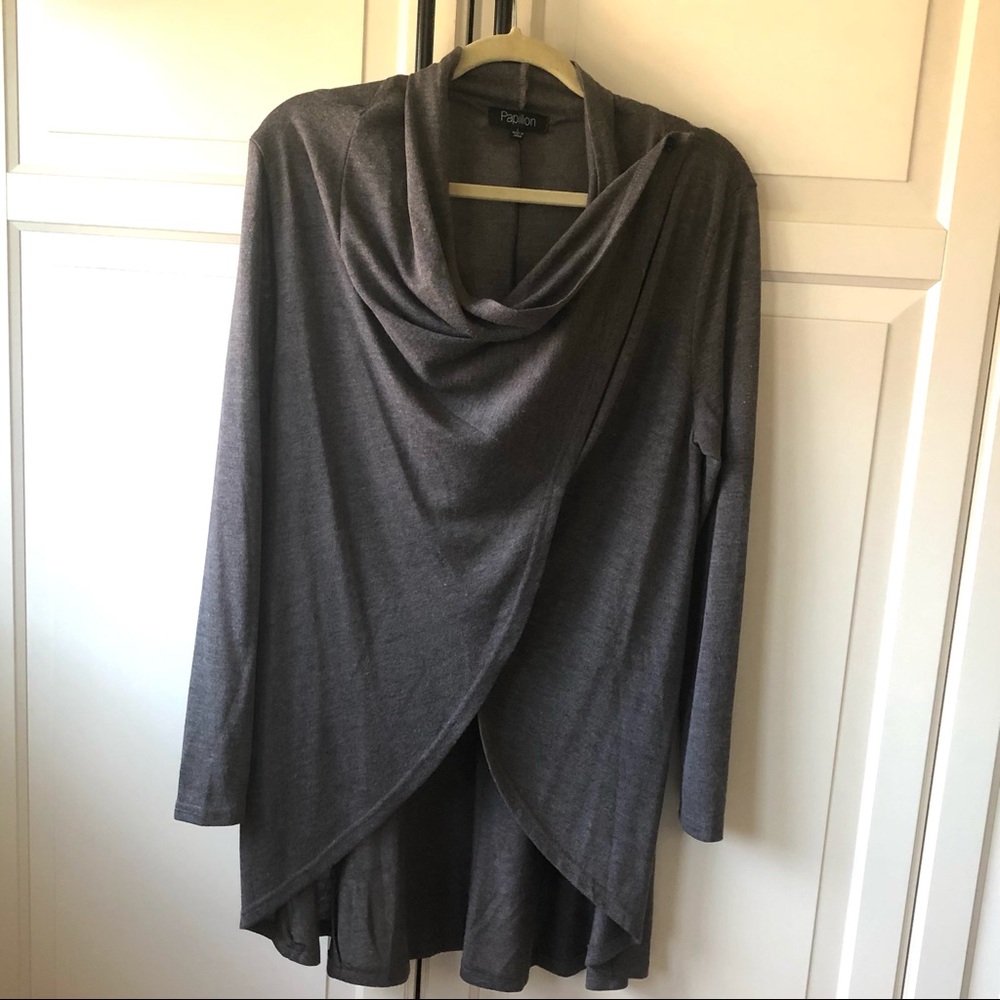 Papillon wrap sweater